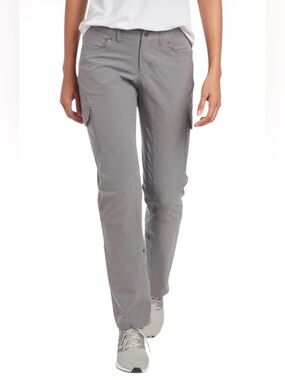 Kuhl FreeFlex Roll Up Pant 10 Grey Gorpcore Hiking Camping Granola Girl Utility